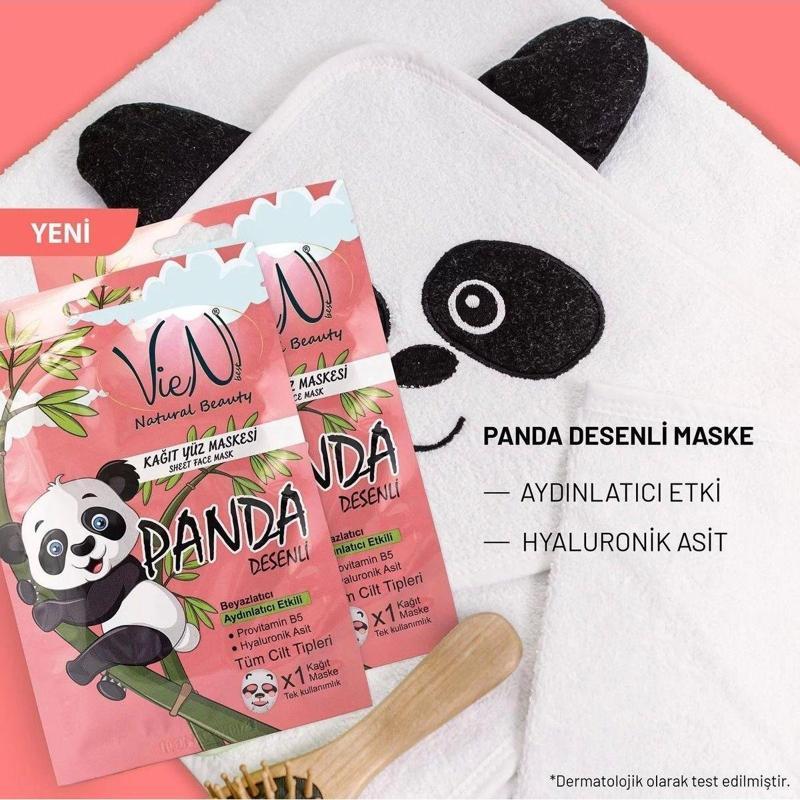 KAĞIT YÜZ MASKESİ PANDA DESENLİ PRO B5 25 GR