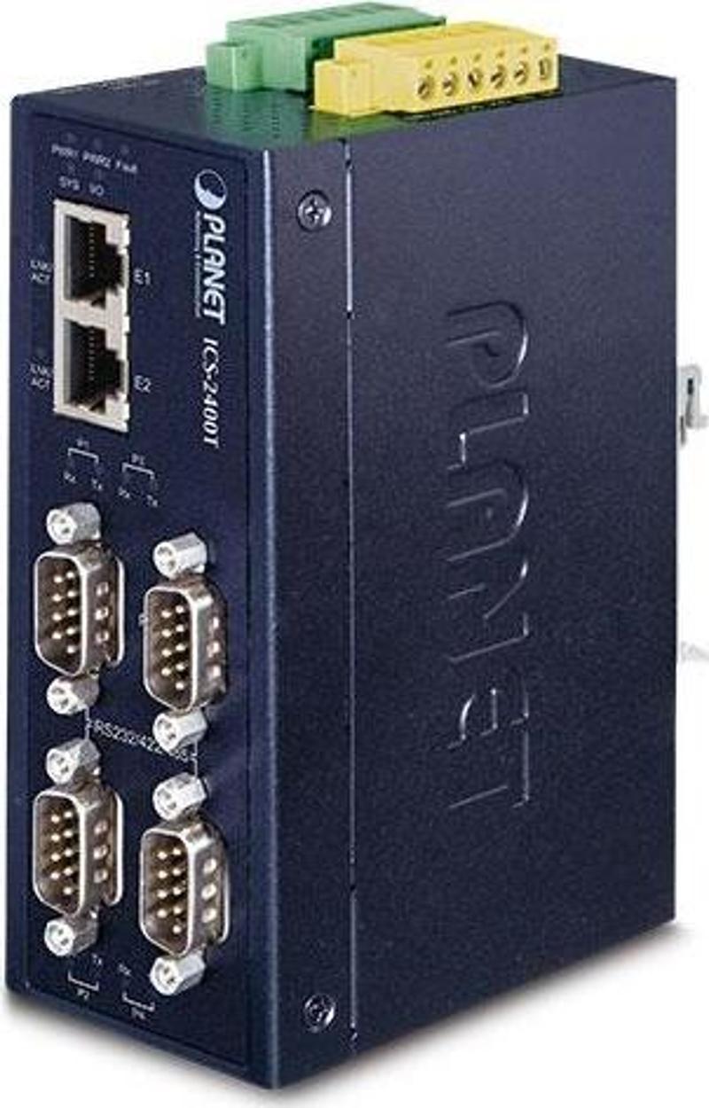 Endüstriyel 4-port RS232/RS422/RS485 Serial Device Server Industrial 4-port RS232/RS422/RS4