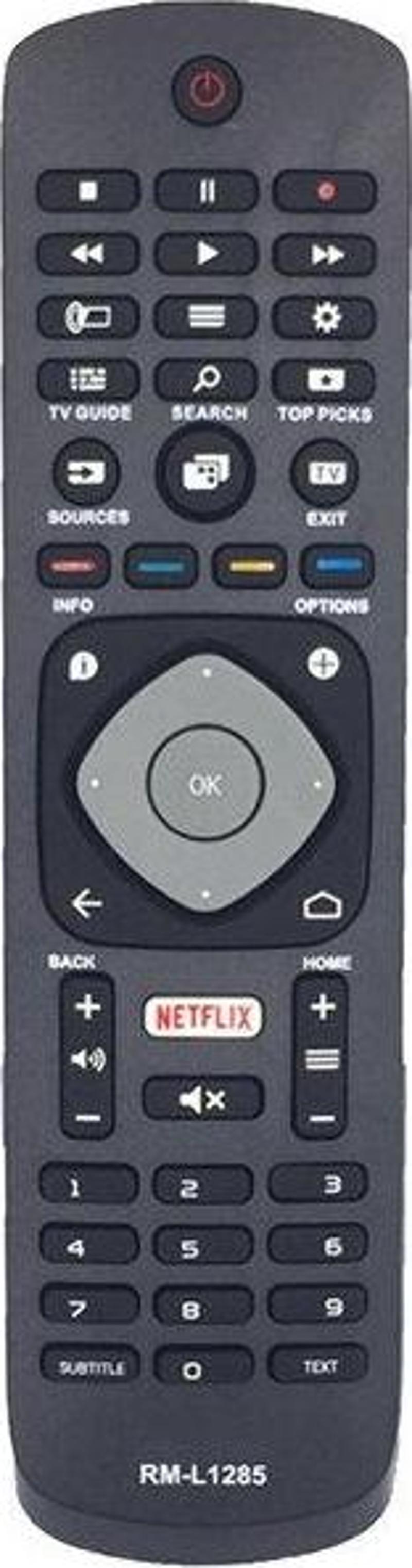 Philips  49PUS6551/12 Uyumlu Klavyesiz Yedek Televizyon Kumandası