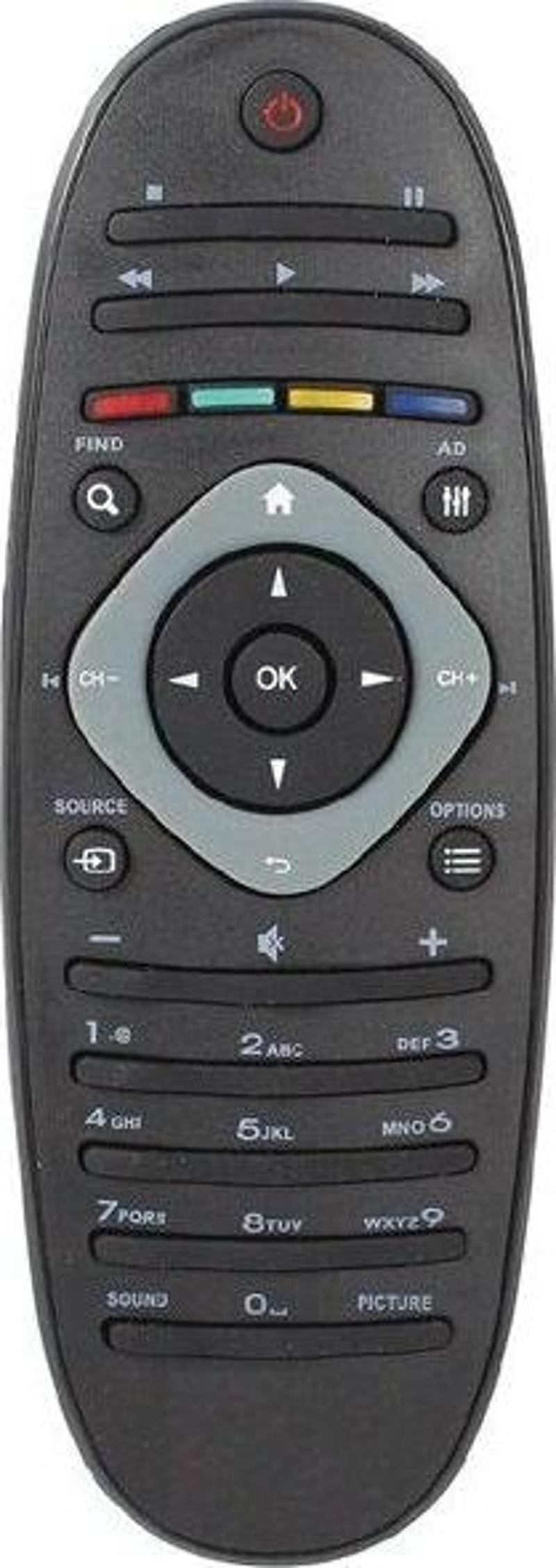 Philips 32PFL3406H/12 Uyumlu Led Televizyon Kumandası