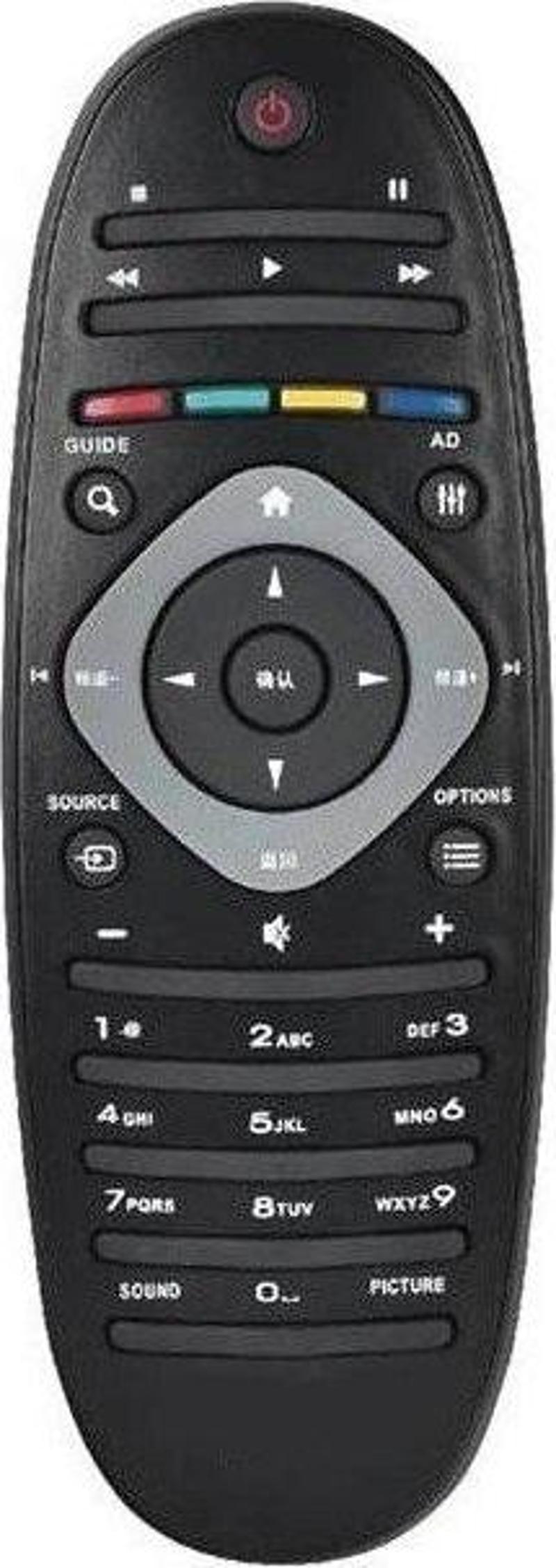 Philips 42PFL7606K/02 Uyumlu Televizyon Kumandası