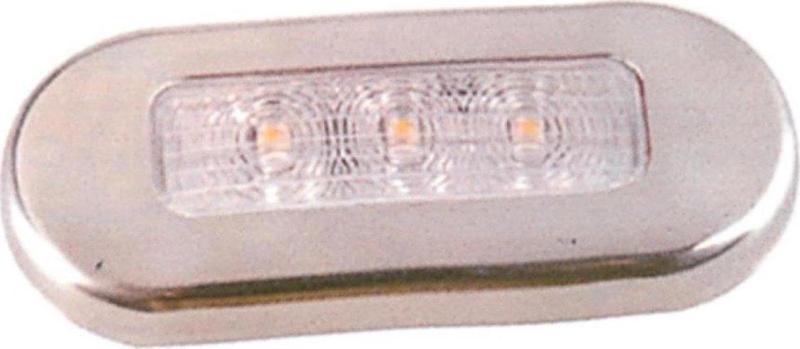 Merdiven Lambası Beyaz 24 V Led Krom Çerçeveli