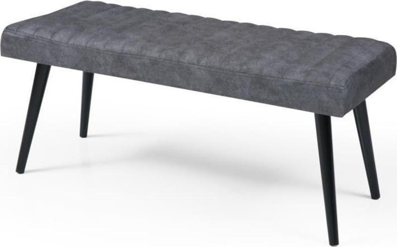 Mutfak Bank Bench Oturma Markiz 95 cm Gri/Antrasit Kumaş