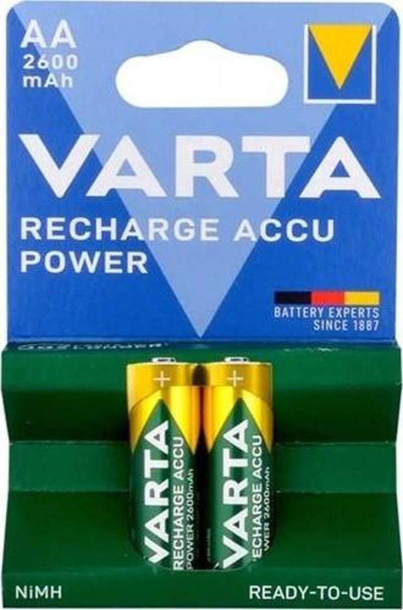 Şarjlı 2600 Mah 2'li Kalem Pil