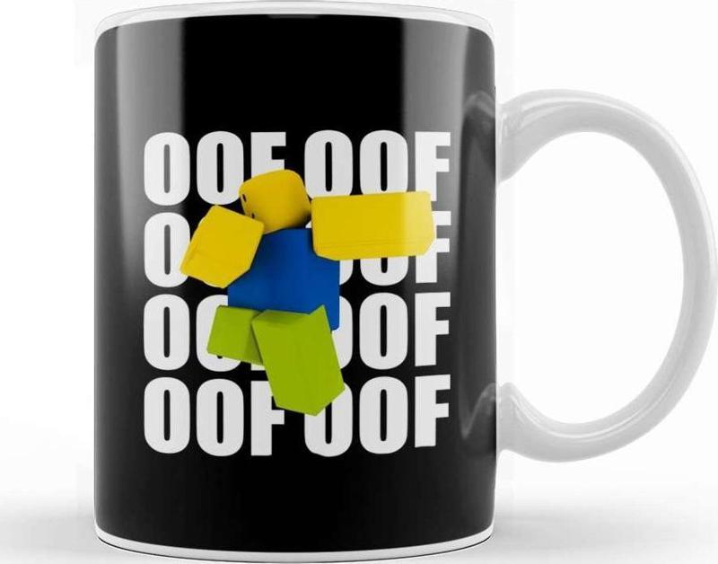 Funny Game Characters Roblox Oof Meme Dancing Dabbing Noob Kupa Bardak Porselen