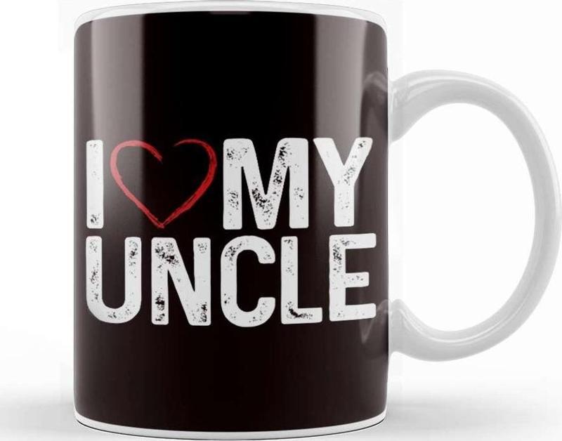 Love My Uncle Niece Nephew Aunt Family Father Mother Brother Kupa Bardak Porselen