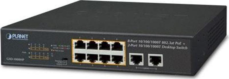 Yönetilemeyen Masaüstü Tip Switch (Unmanaged Desktop Switch)&lt;br&gt;8-Port 10/100/1000T IEEE 802.3