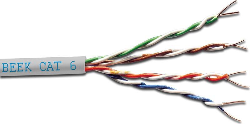 Category 6 (Cat. 6) U-UTP Data Kablosu&lt;br&gt;23 AWG&lt;br&gt;LSOH (Low Smoke Zero Halogen)&l