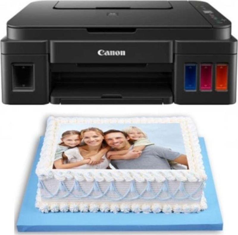 Pixma G2411 Bitmeyen Kartuşlu Resimli Pasta Yazıcısı