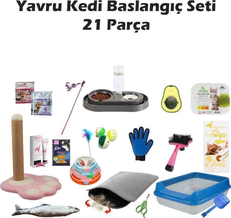 Kedi Başlangıç Seti 18 Farklı Ürün 21 Parça A Dan Z Ye Tam Set