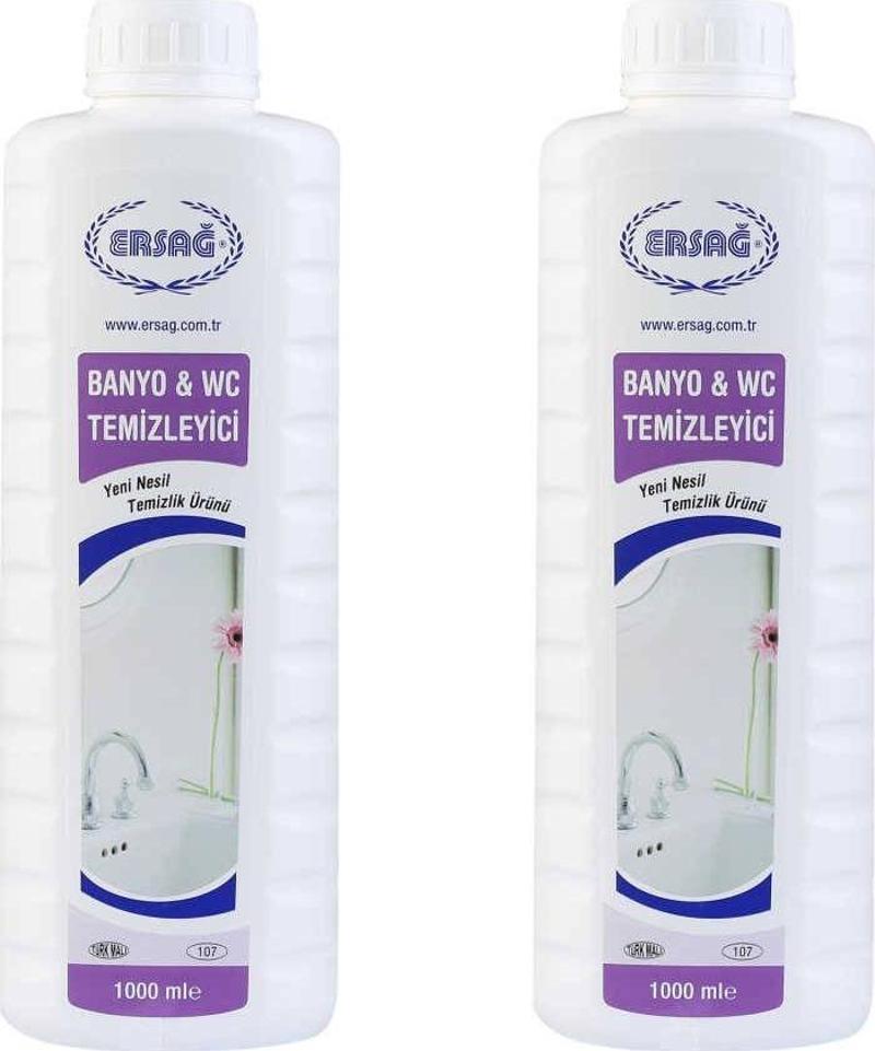 Antibakteriyel Banyo & WC Temizleyici 1000 ml x 2 Adet