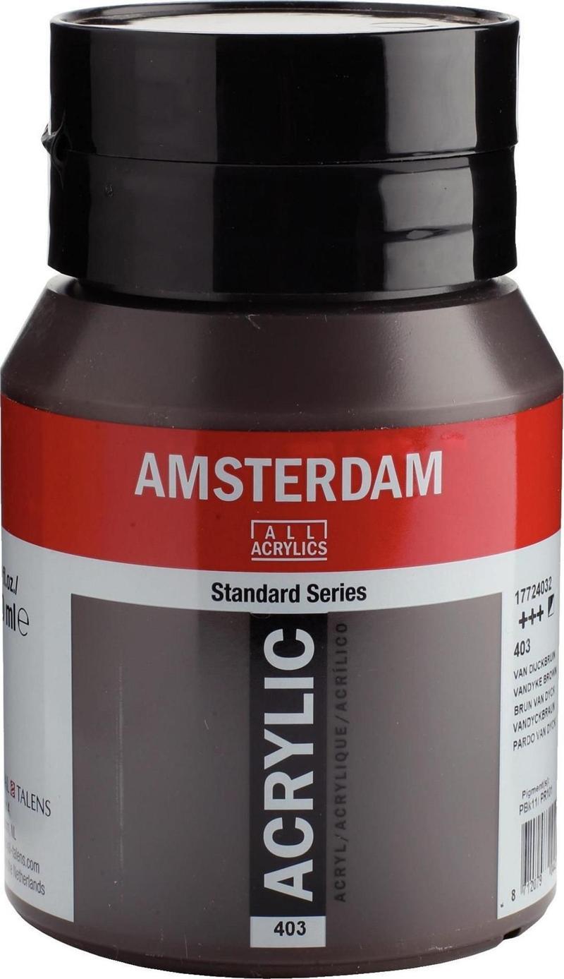 AAC ACRYLIC 500ML. VANDYKE BROWN