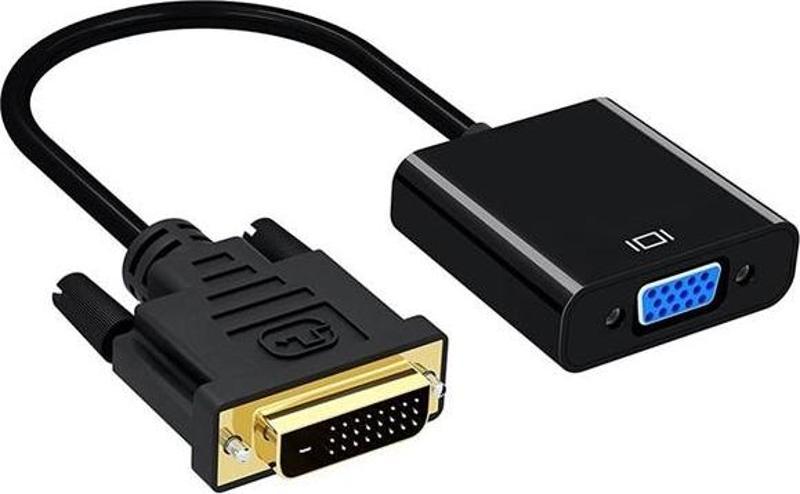 PM-18636 DVI-D 24+1 ERKEK TO VGA DİŞİ ÇEVİRİCİ ADAPTÖR KABLO DVI TO VGA ADAPTÖR