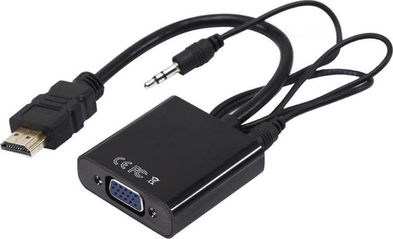 PM-32015 HDMI TO VGA ÇEVİRİCİ ADAPTÖR SES ÇIKIŞLI KUTULU