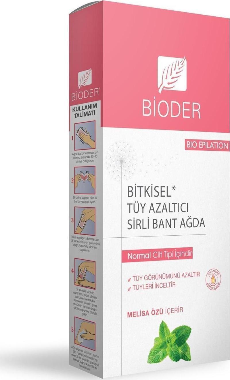 Bitkisel Tüy Azaltıcı Sirli Vücut Bandı 12 Li Hassas Dahil Tüm Cilt