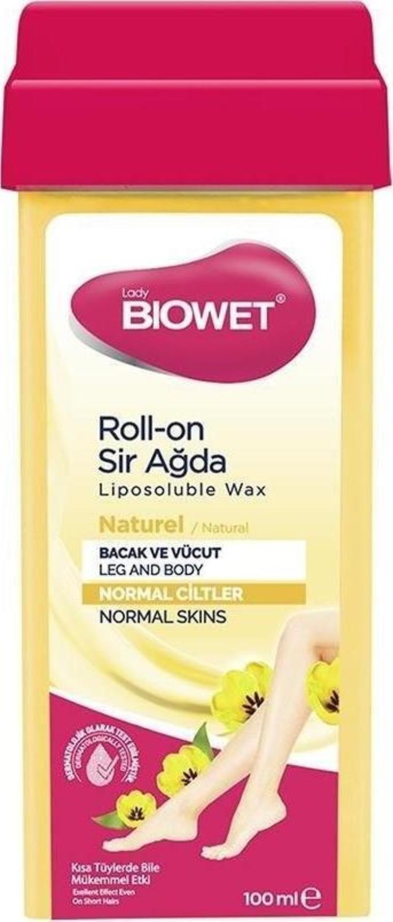 Bıowet Roll-On Sir Ağda Naturel 100 Ml