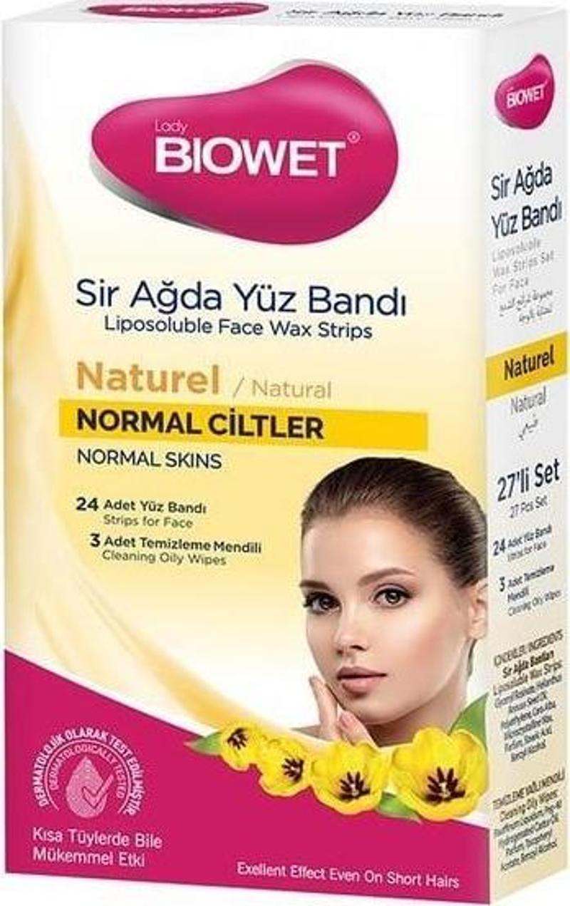 Bıowet Sir Ağda Yüz Bandı 27 Li Naturel Normal Ciltler