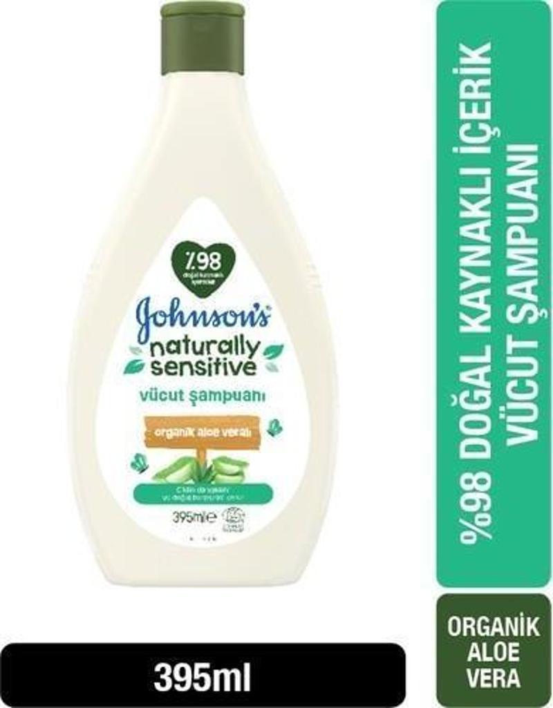 Johnsons Baby Naturally Sensitive Vücut Şampuanı 395 Ml