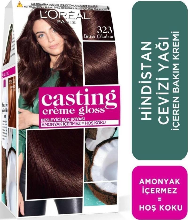 Casting Creme Gloss Amonyaksız Saç Boyası 323 Bitter Çikolata