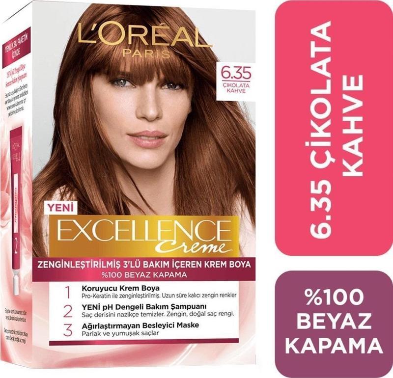 Excellence Creme Saç Boyası 6.35 Çikolata Kahve