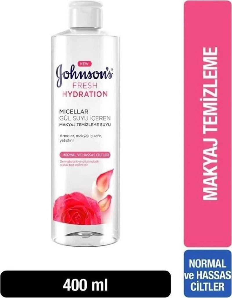 Johnsons Mıcellar Gül Suyu İçeren Makyaj Temizleme Suyu 400 Ml