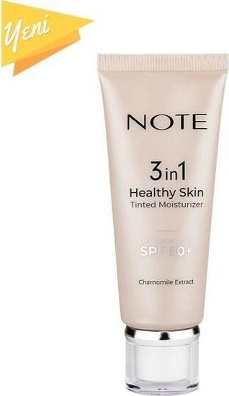 3 İn 1 Healthy Skin Renk Ton Eşitleyici 50 Spf+ Aydınlatıcı Krem 30ml