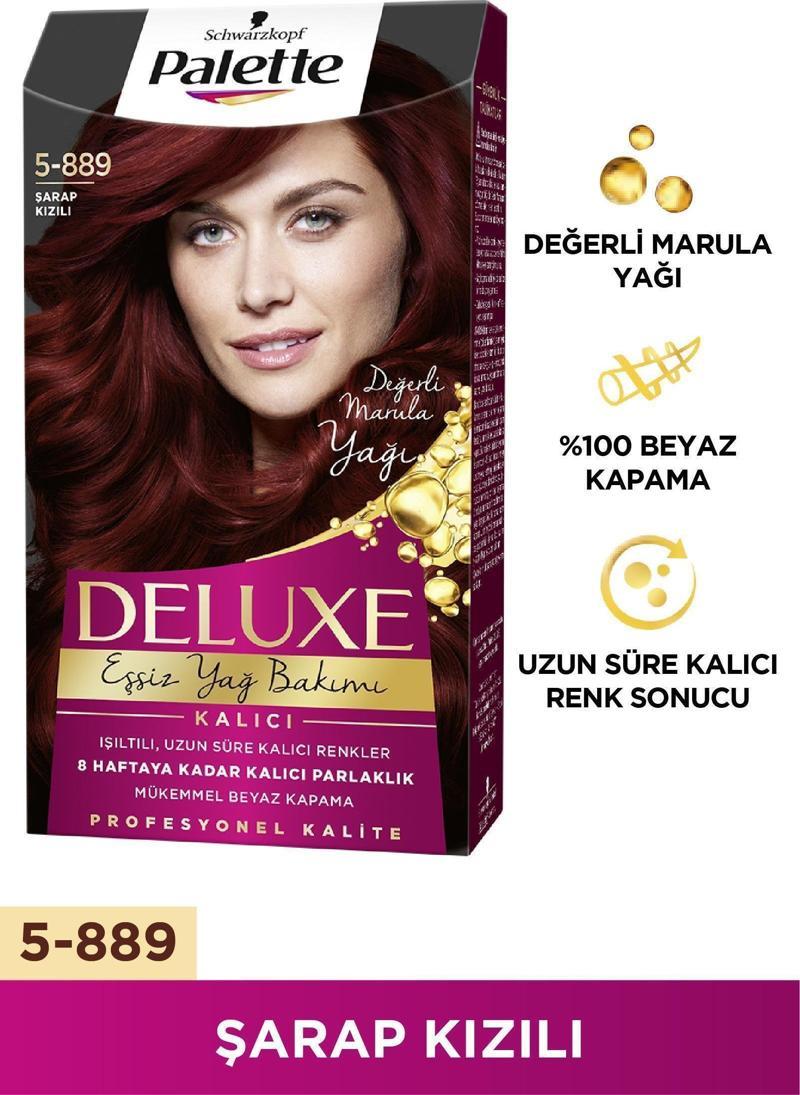 Deluxe Saç Boyası 5-889 Şarap Kızılı