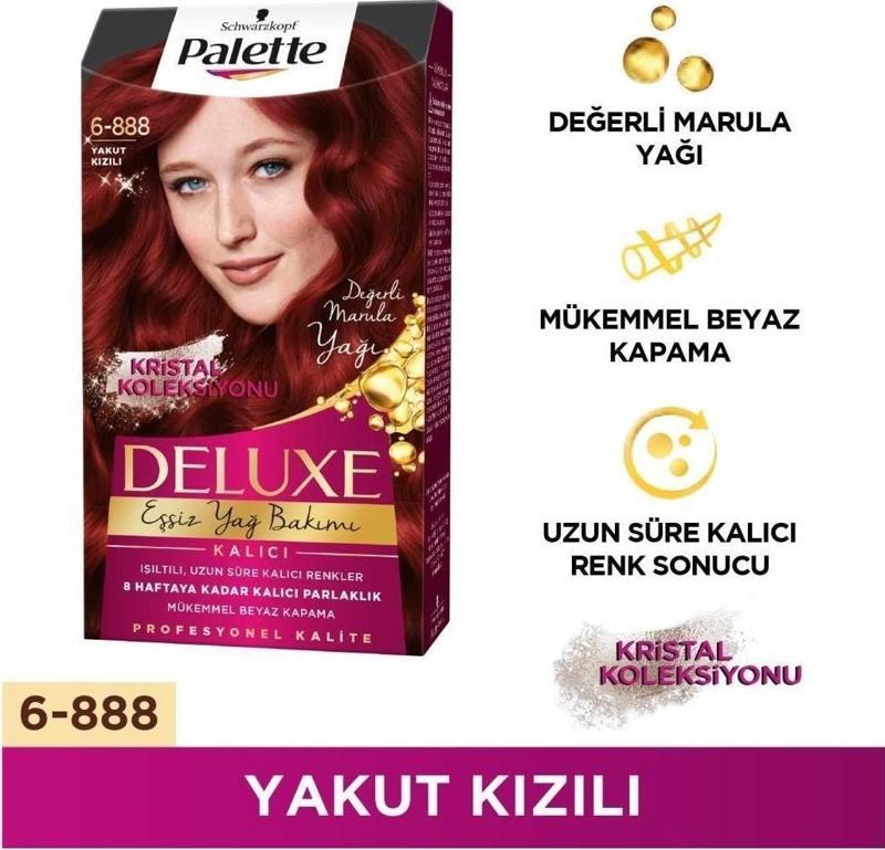 Deluxe Saç Boyası 6-888 Yakut Kızılı