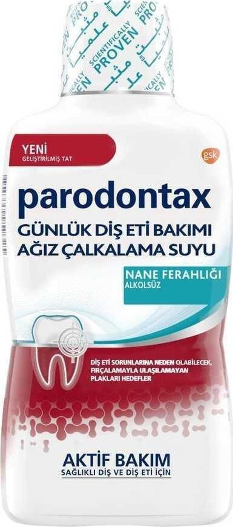 Günlük Diş Eti Bakım Ağız Çalkalama Suyu Nane 500 Ml Yeni