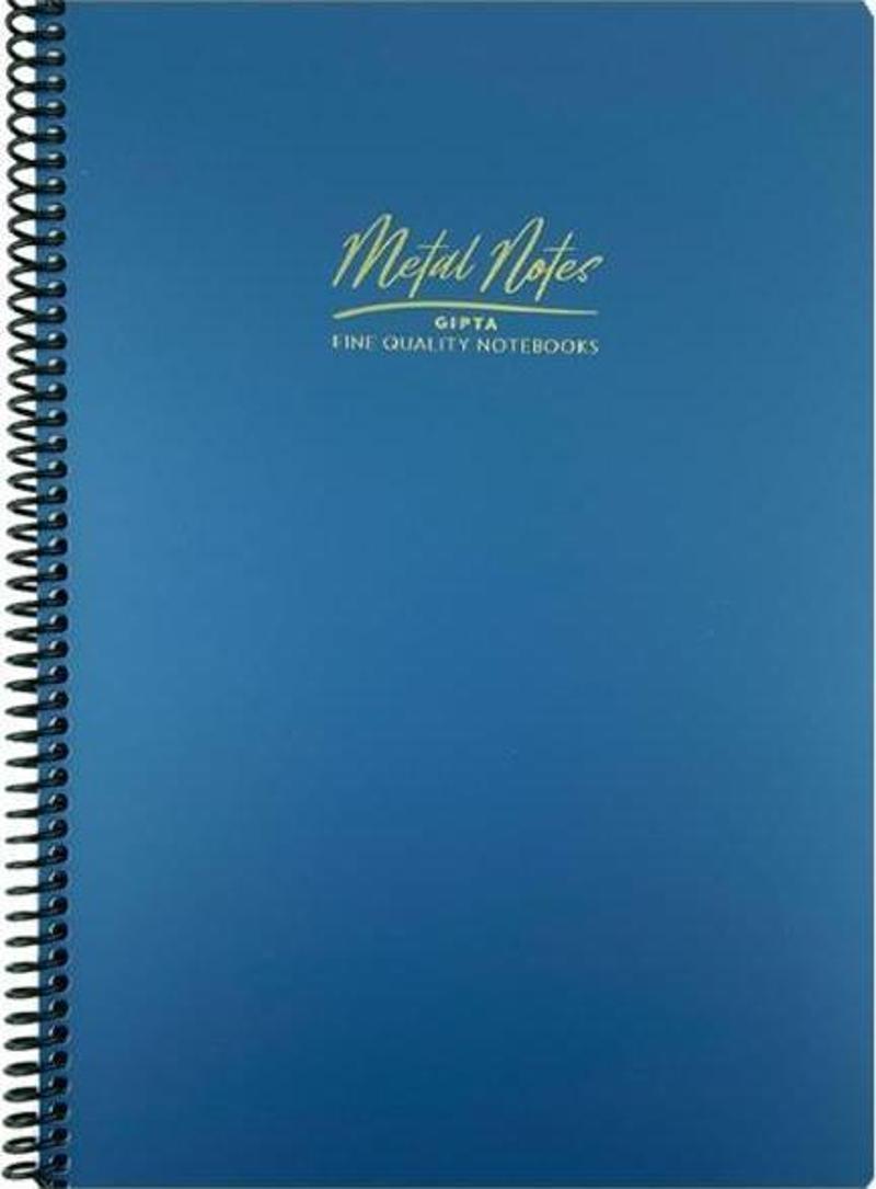 Metal Notes A4 Spiralli Defter PP Kapak 80 Yaprak Kareli
