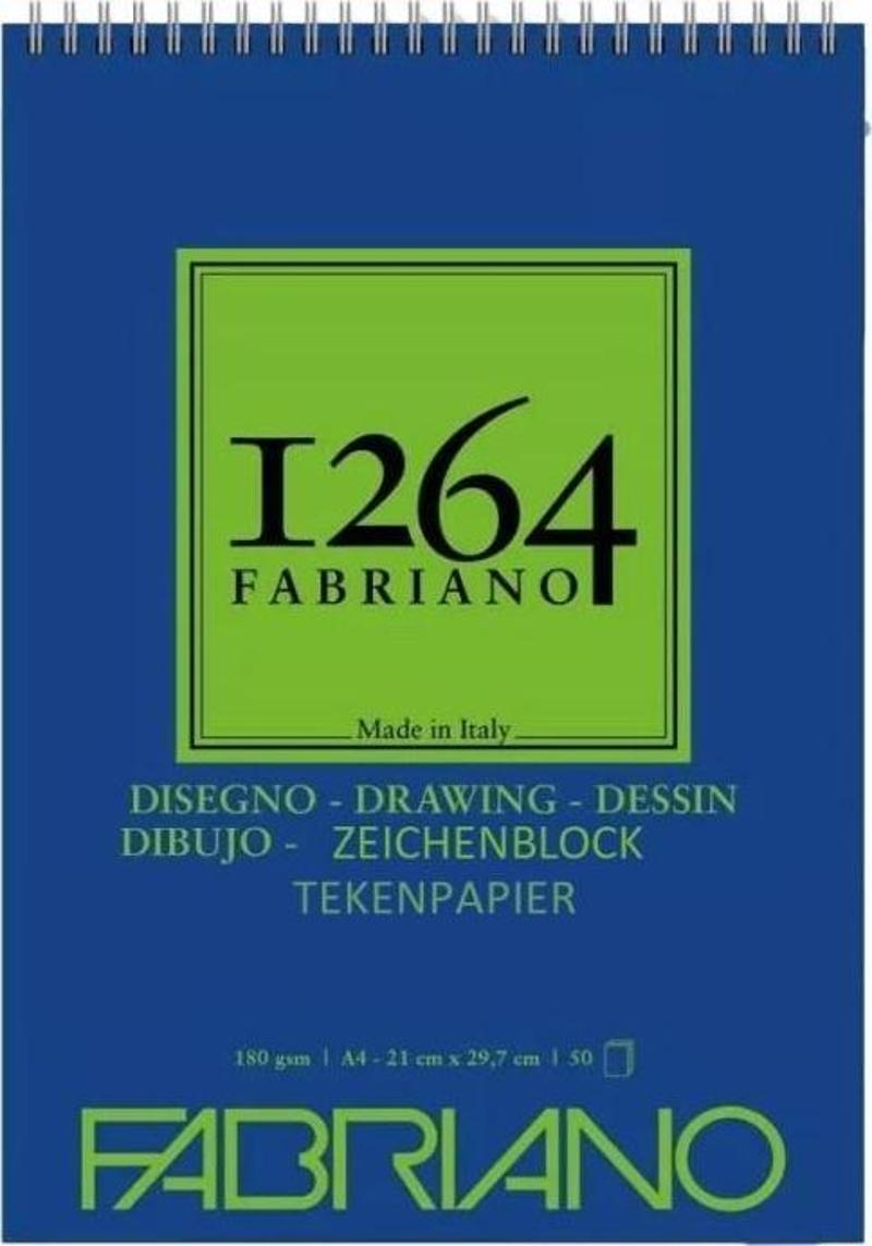 FABRIANO 1264 DRAWING A4 - 180 GR - F-1264 RESİM DEFTERİ - ÜST SPİRALLİ 