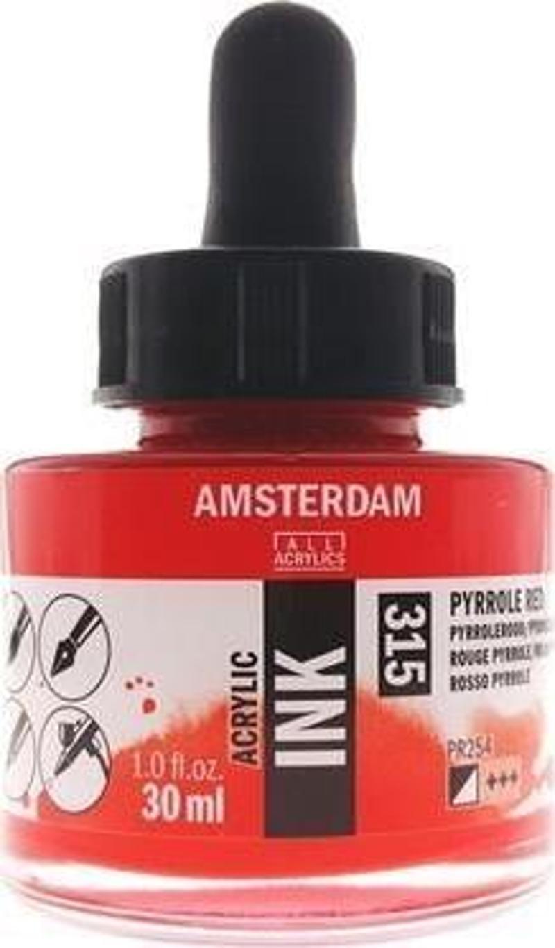 AMSTERDAM AKRİLİK MÜREKKEP 30 ML PYRROLE RED