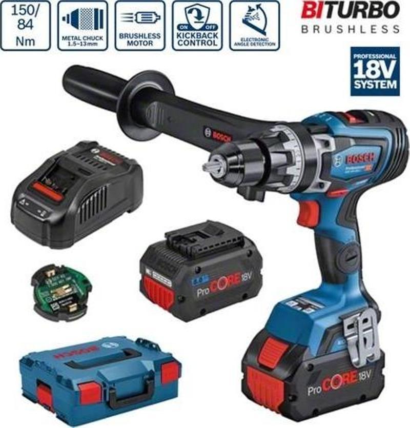 Professional GSB 18V-150 C Akülü Darbeli Delme Vidalama 2x8 AH - 06019J5105