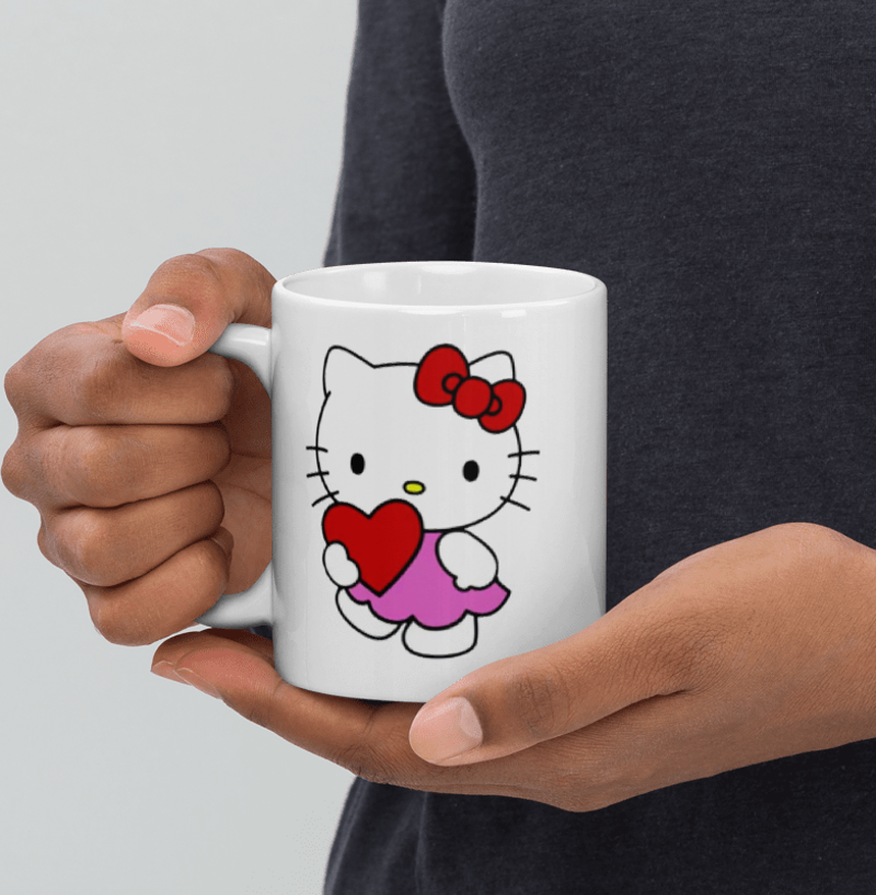 Hello Kitty Baskılı Kupa Bardak Model 2