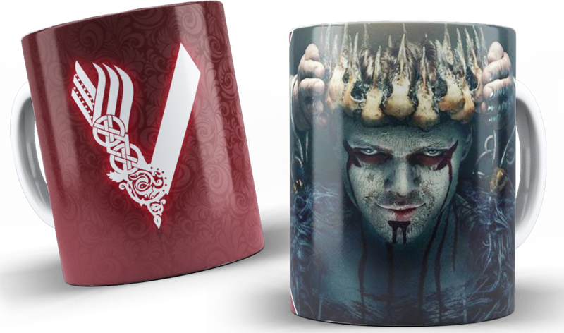 Vikings Serisi Baskılı Kupa Bardak Model 2
