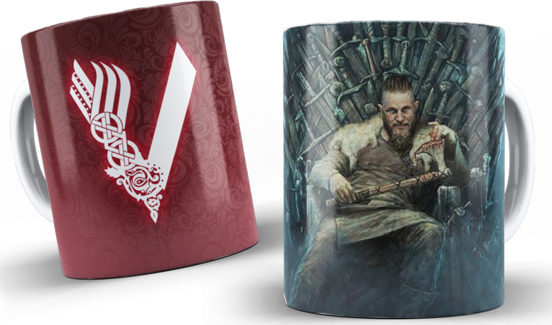 Vikings Serisi Baskılı Kupa Bardak Model 3