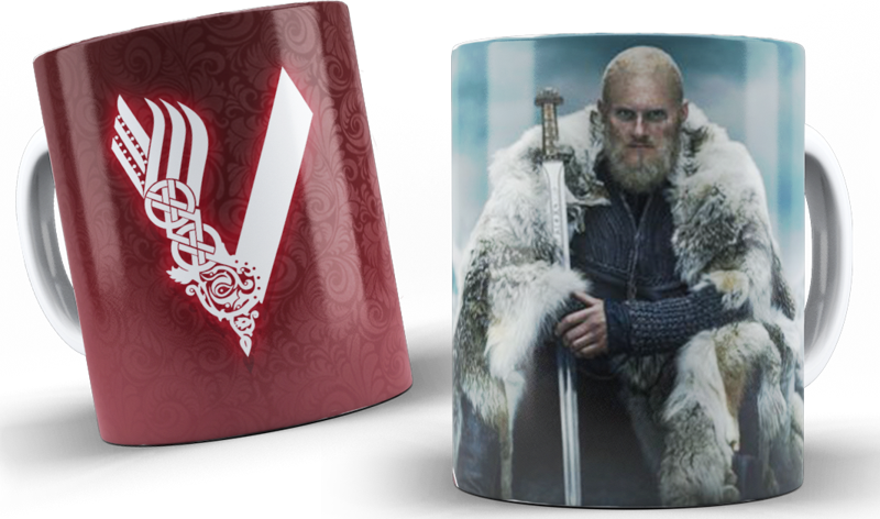 Vikings Serisi Baskılı Kupa Bardak Model 7