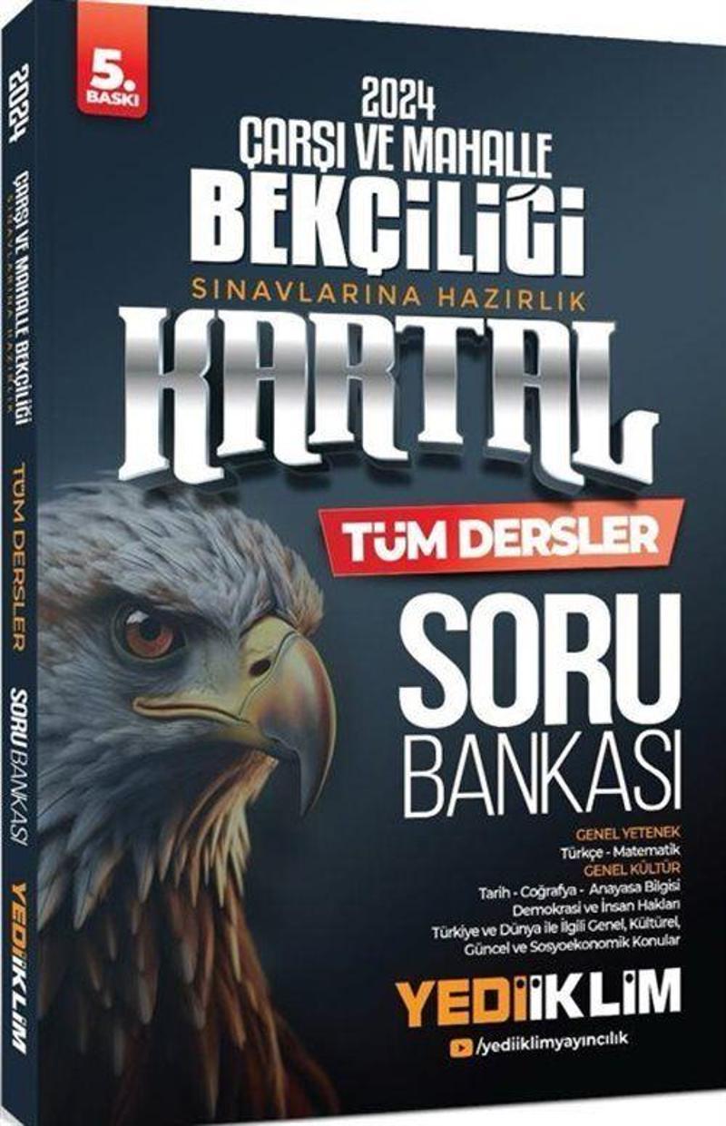 2024 Çarşı Ve Mahalle Bekçiliği Sınavlarına Hazırlık Kartal Tüm Dersler Soru Bankası