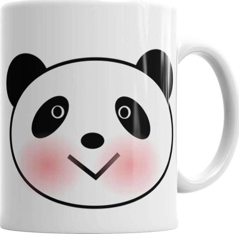 Sevimli Panda Kupa Bardak Porselen