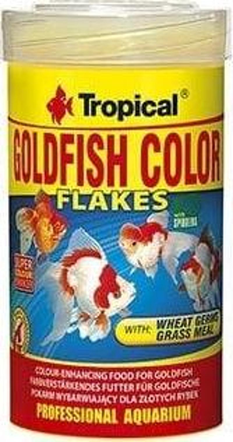 Goldfish Colour Flakes Japon Balıkları için Pul Balık Yemi 100 Ml 20 Gr