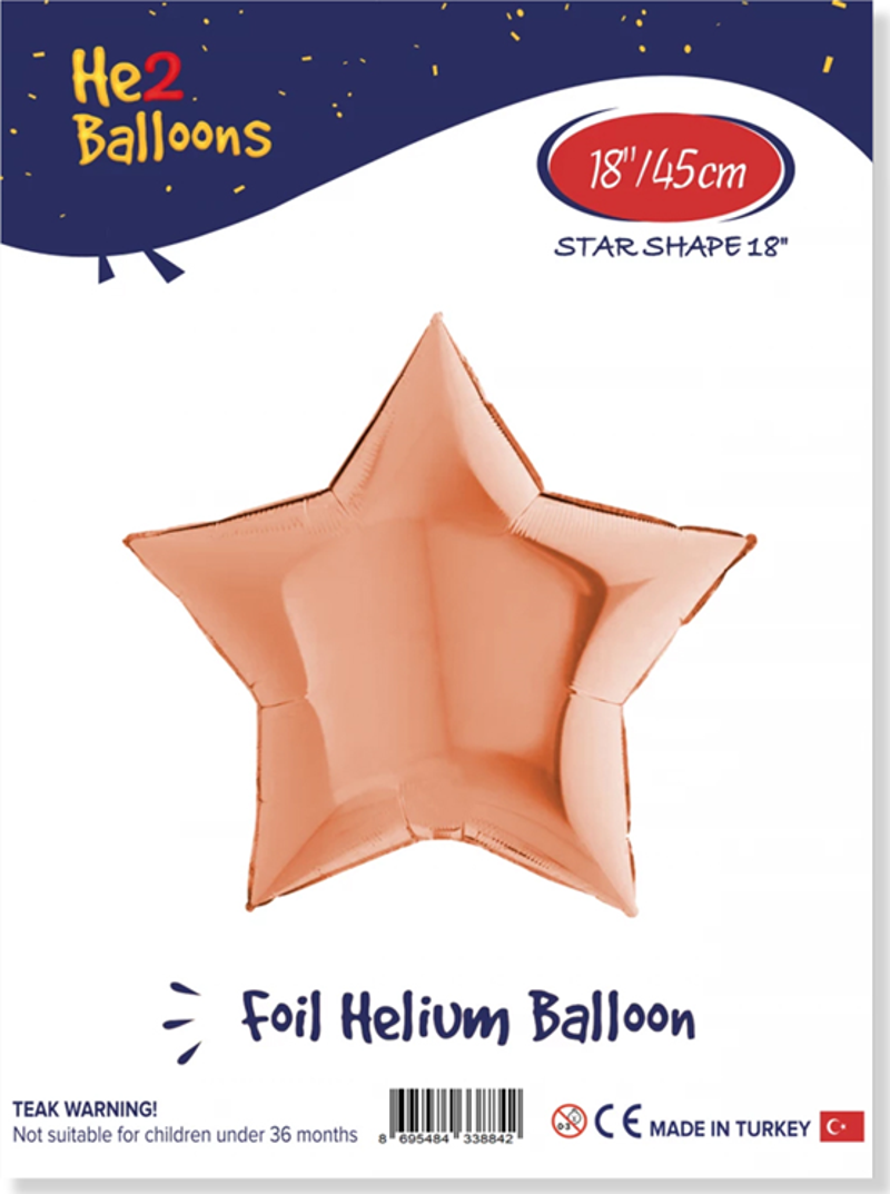 Yıldız Folyo Balon 18" -Rosegold-