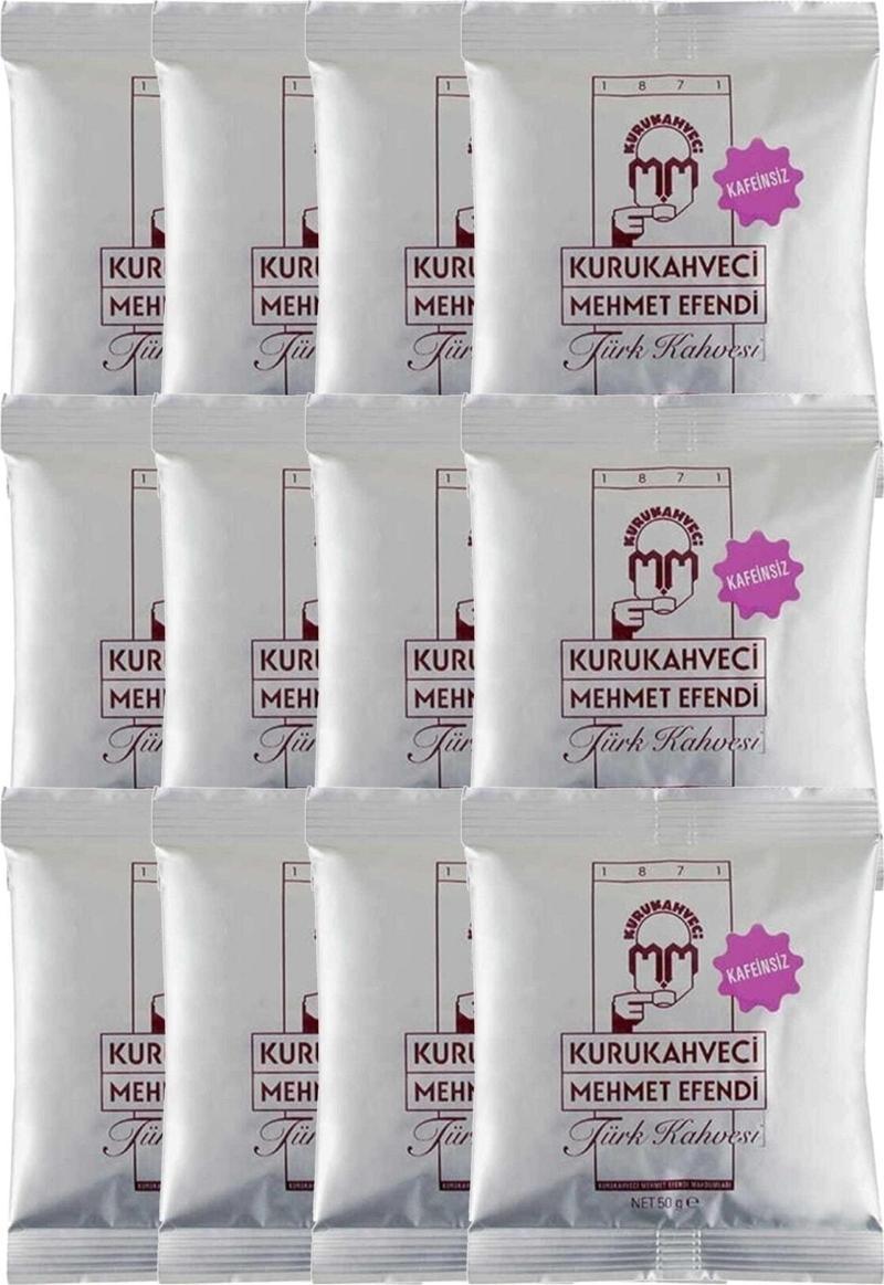 Kafeinsiz Türk Kahvesi 50 G Folyo Ambalaj X 12 Adet 8690627421009 Türk Kahvesi