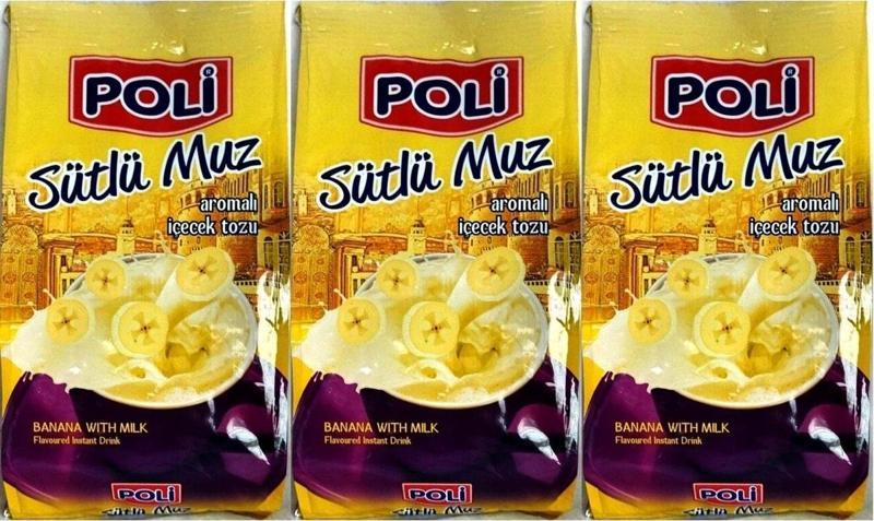 Sütlü Muz Aromalı Içecek Tozu 3 Adet X 250 gram