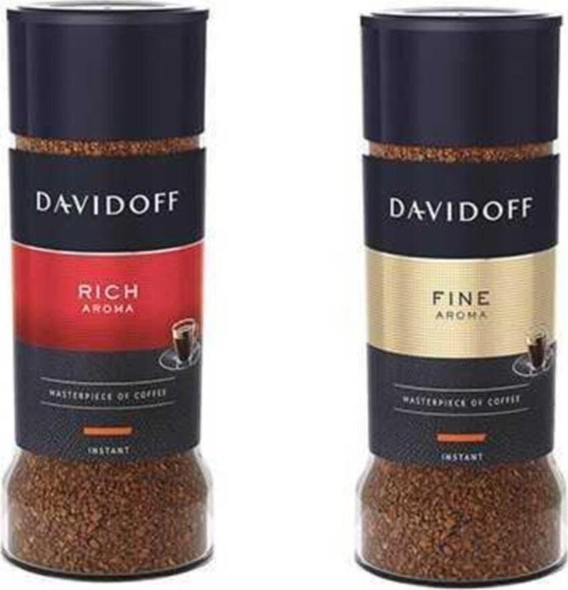 Davidoff Rich Aroma 100gr + Davidoff Fine Aroma 100 gr 2li Paket