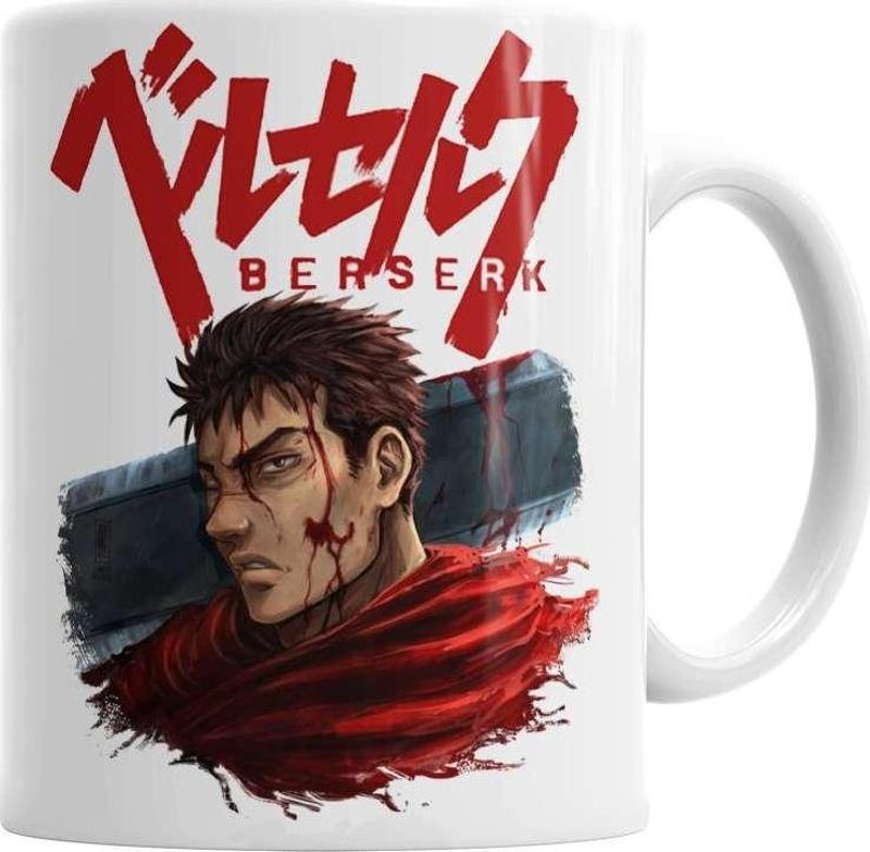 Berserk Guts Puck Kupa Bardak Porselen