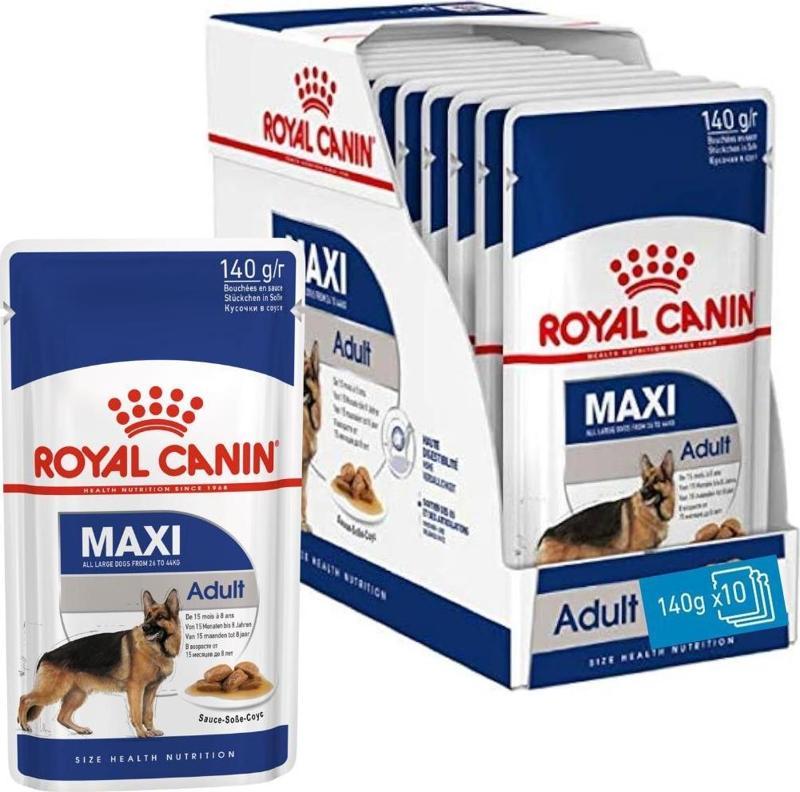 Maxi Adult Gravy Yetişkin Köpek Yaş Maması 140 gr x 10 Adet