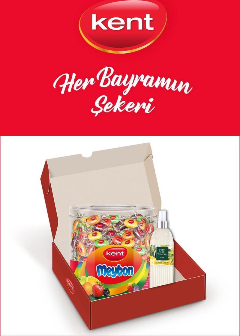 Meybon Mini Meyveli Kavanoz Karışık Bayram Şekeri - Eyüp Sabri Tuncer Limon Kolonyası Hediyeli