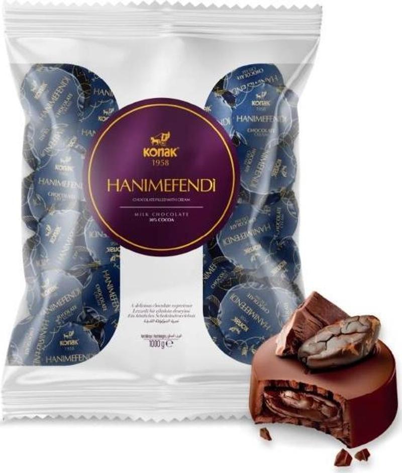 Hanımefendi Krema Dolgulu Sütlü Çikolata 1000 gr