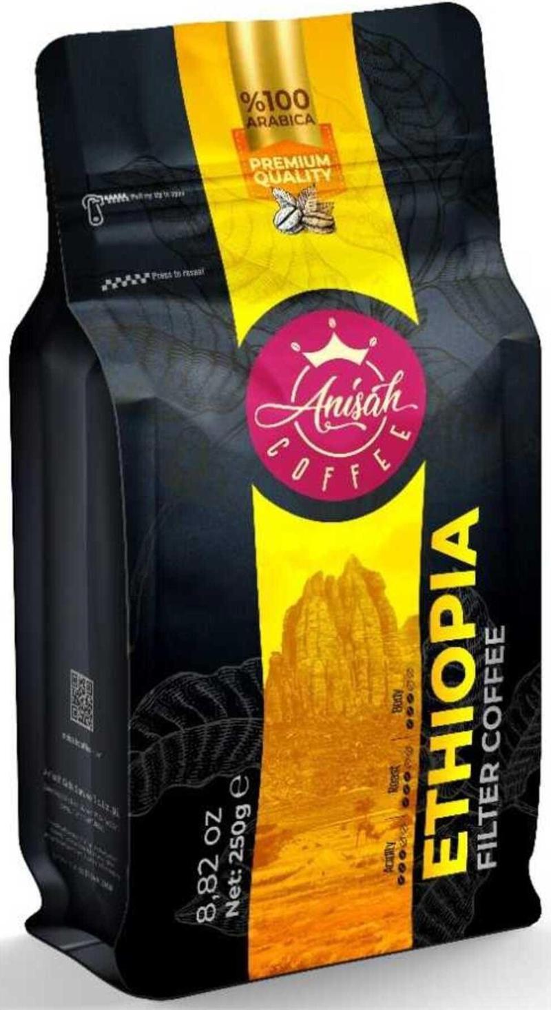 Etiyopya Yirgacheffe Filtre Kahve,250  gr Çekirdek