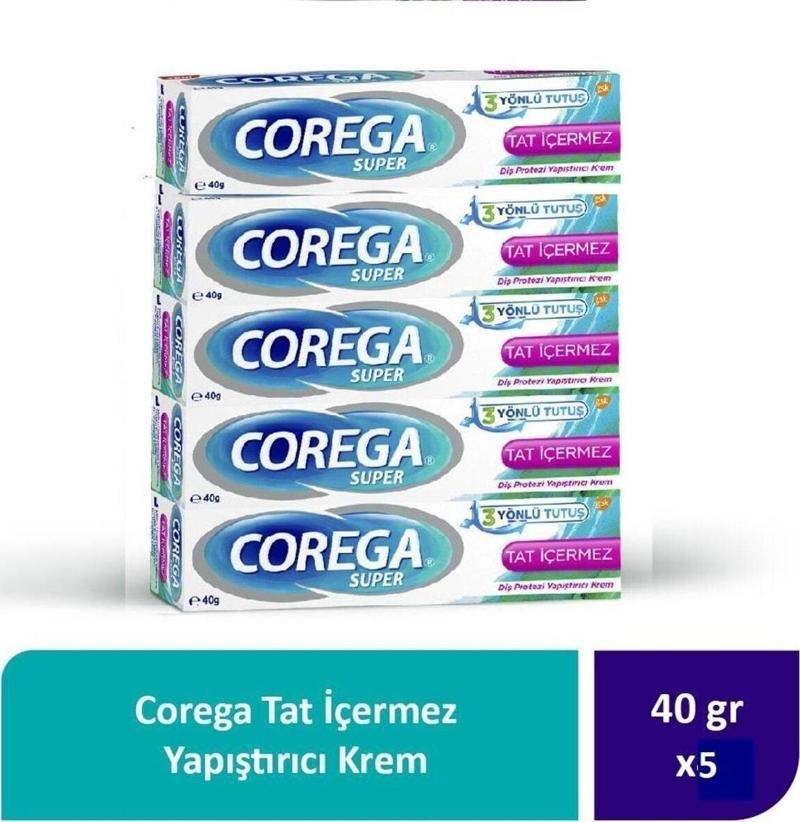 Tat İçermez Yapıştırıcı Krem 40G x 5 Adet